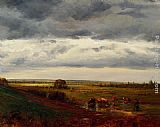 Theodore Rousseau Famous Paintings - Normandy Landscape